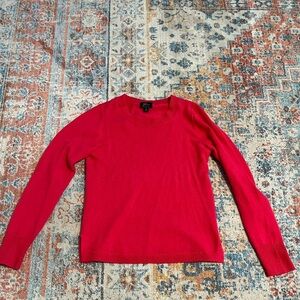 Jcrew bright pink 100% cashmere crewneck sweater